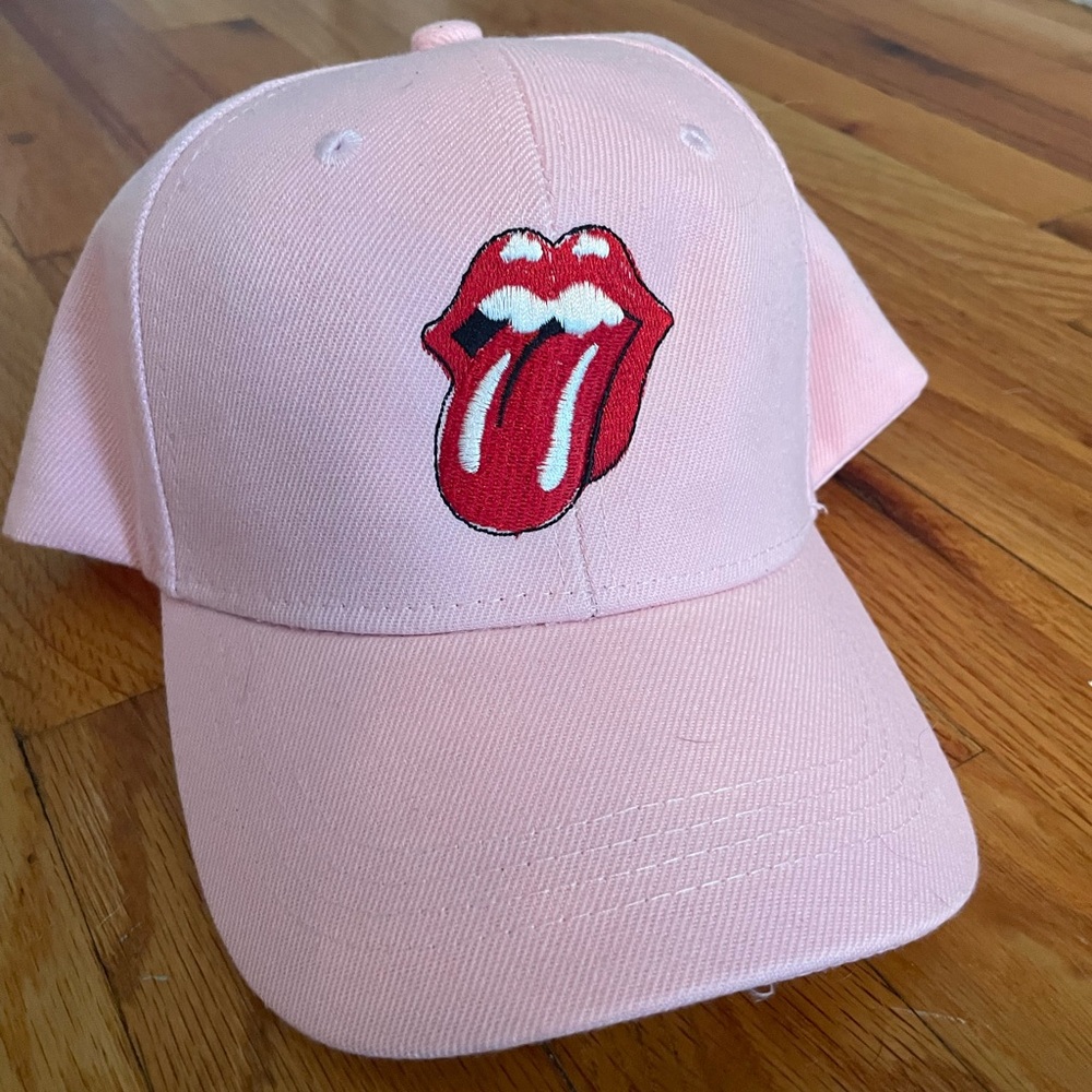 NWOT Pink Rolling Stones Adjustable Hat